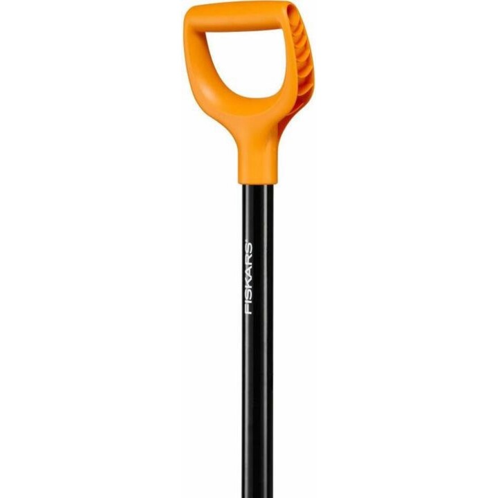 FISKARS Solid+, Metall-Schaufel mit D-Griff, schwarz