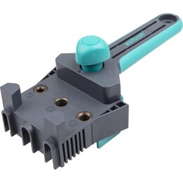 Wolfcraft 4640000, Guida per dima di falegnameria a tasselli, blu