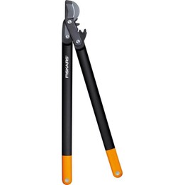 Fiskars 112590, Bypass-Baumschere, Schwarz/Orange