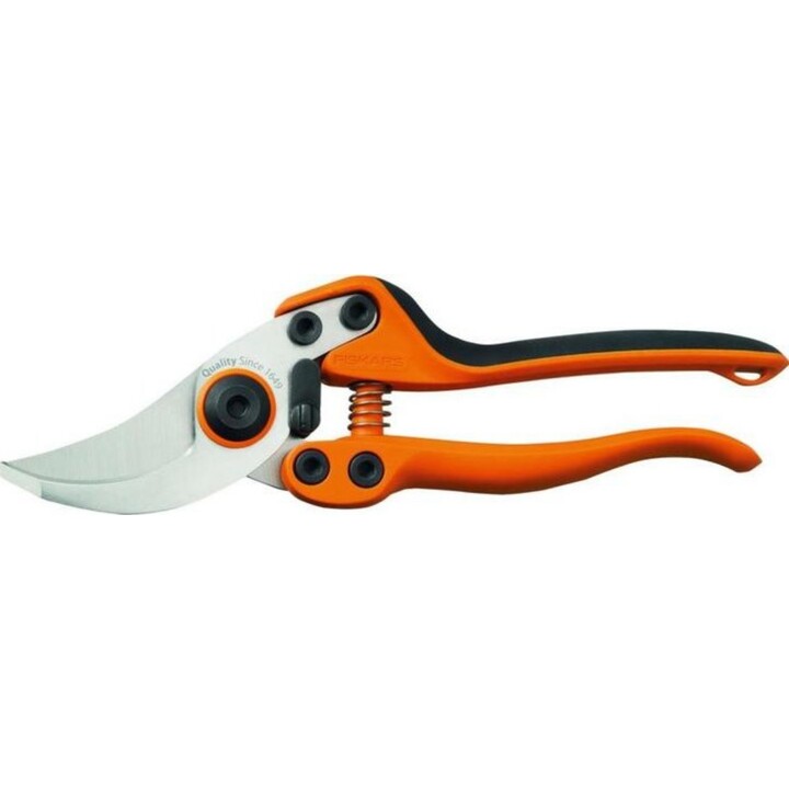 Fiskars Pro PB-8 M, Ergonomische Baumschere, Schwarz/Orange