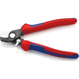 Knipex 2482095, Tesoura de cabo com mola de abertura, vermelho/azul