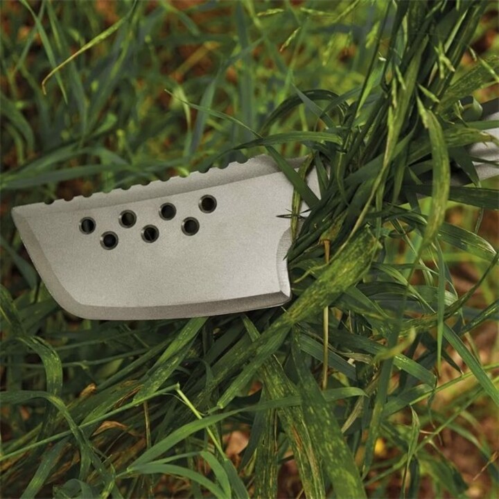 Fiskars 1051236, Machete de jardinería de acero, negro/naranja