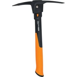 Fiskars IsoCore, Pioche avec Pointe S 0.68kg, Noir/Orange