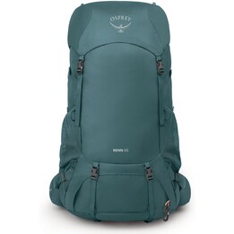Zaino da spedizione Osprey Renn 65 da donna in Cascade Blue / Melon Orange