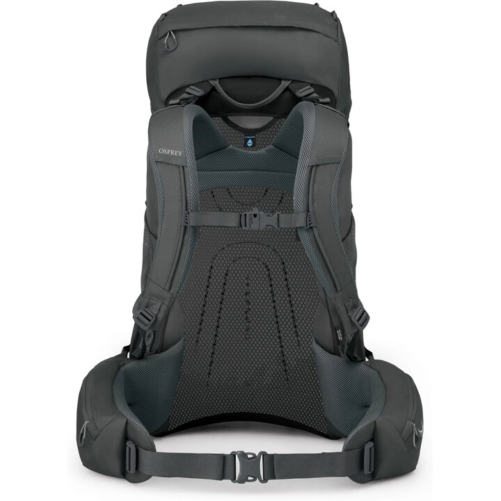 Mochila multidías Osprey Rook 65 para hombre Carbón oscuro / Forro plateado