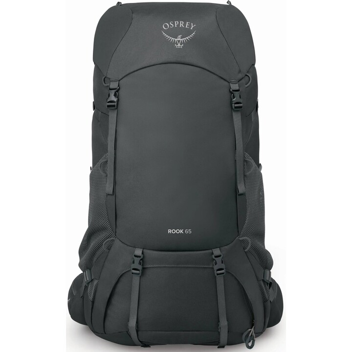 Mochila multidías Osprey Rook 65 para hombre Carbón oscuro / Forro plateado
