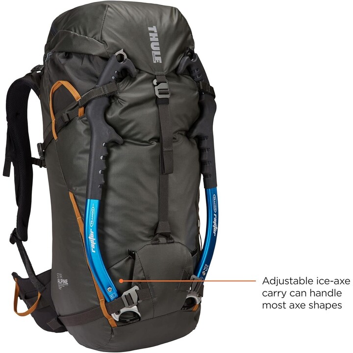 Thule Stir Alpine 40L Men's Technical Mountaineering Backpack with Weather-Resistant Nylon Obsidian