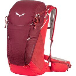 Salewa Alp Trainer 20 Mochila técnica para caminhadas alpinas para mulher com suspensão pneumática Dry Back Red Tawny Port
