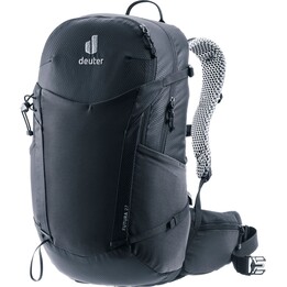 Mochila de caminhada técnica Deuter Futura 27 para homem com sistema de costas Aircomfort Preto