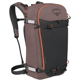 Mochila técnica de esquí y snowboard para mujer Osprey Sopris 25 con backpanel Access Marrón magma / Negro cuervo