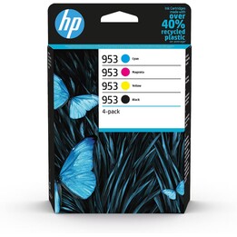 HP 953 Cartuccia d'inchiostro originale a capacità standard nera e a colori Multipack da 4 pezzi