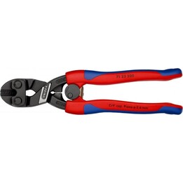Knipex 1265287, CoBolt Kompakt-Schraubenschneider 200mm, Rot