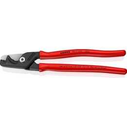 Knipex 9511225, StepCut XL Cable Cutters 225mm, Red
