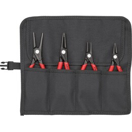 Knipex 2475975, Conjunto de alicates para anéis de retenção, 4 peças