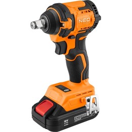 Neo Tools 04-613, Chave de impacto sem escovas 18V 350Nm, laranja