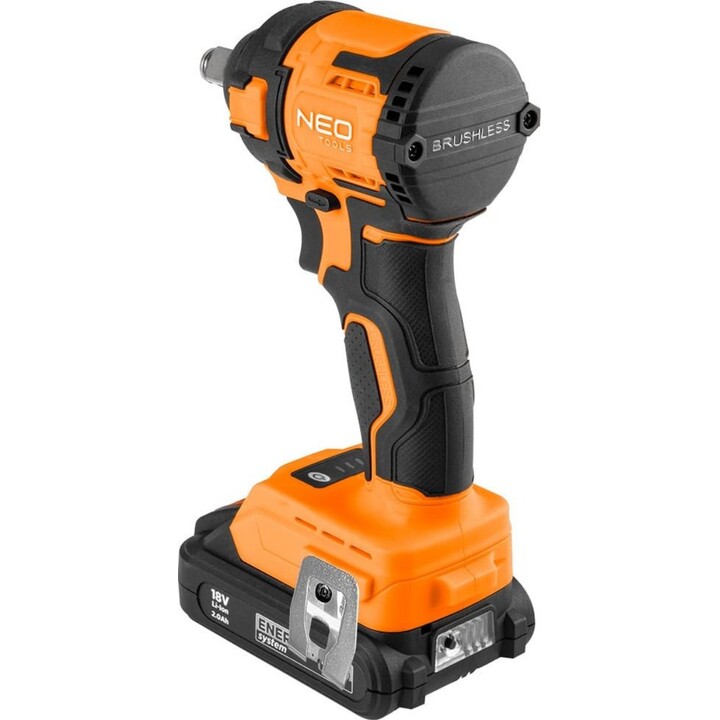 Neo Tools 04-613, 18V Brushless Impact Wrench 350Nm, Orange