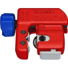 Knipex 903101, Cortatubos TubiX S Compact 77mm, Rojo/Azul