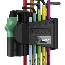 Wera 5073599001, Set di chiavi a L TX BO multicolore