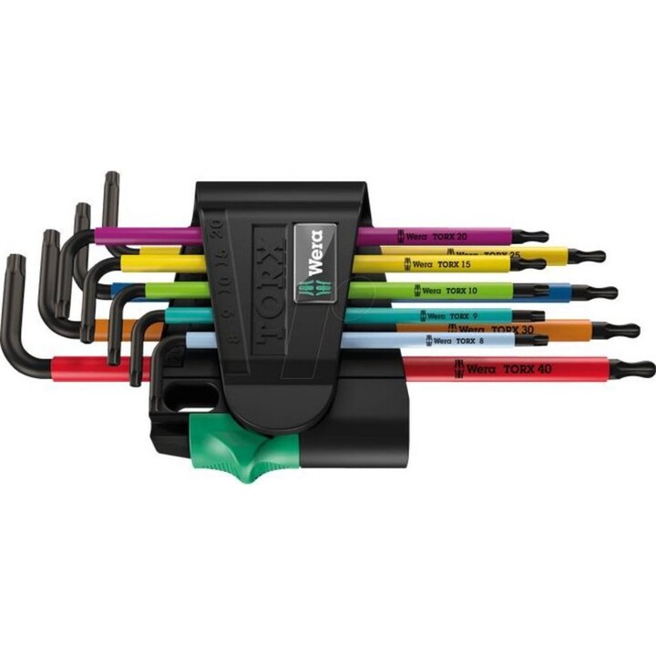 Wera 5073599001, Juego de Llaves TX BO Multicolor