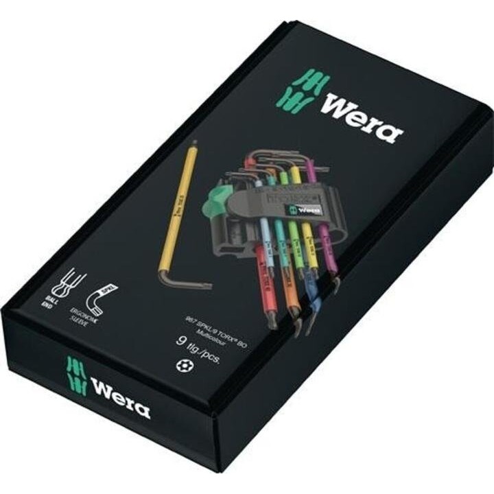 Wera 5073599001, Juego de Llaves TX BO Multicolor