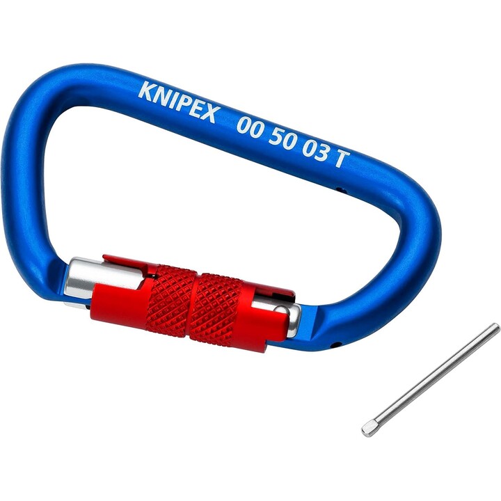Knipex 00 50 06 T BK, Sistema di fissaggio di sicurezza, rosso