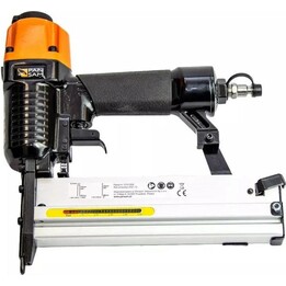 Dedra A533152, Pistola eléctrica de grapas y clavos para tapicería y madera, Negro/Naranja