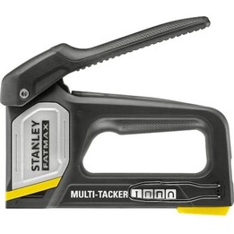 Stanley FMHT70401-0, Pistola grapadora manual profesional, cuerpo de aluminio de alta calidad, negro/plateado/amarillo