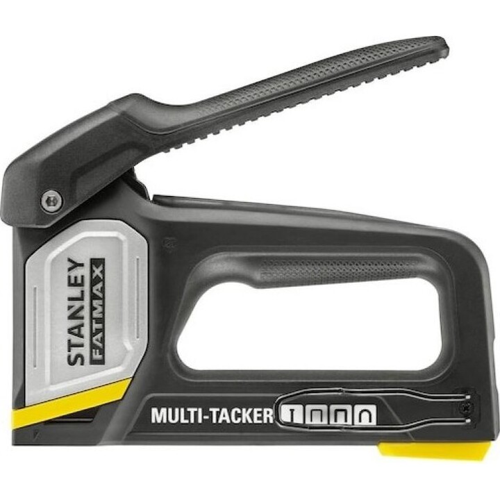 Stanley FMHT70401-0, Professional Manual Staple Gun, High Grade Aluminum Body, Black/Silver/Yellow