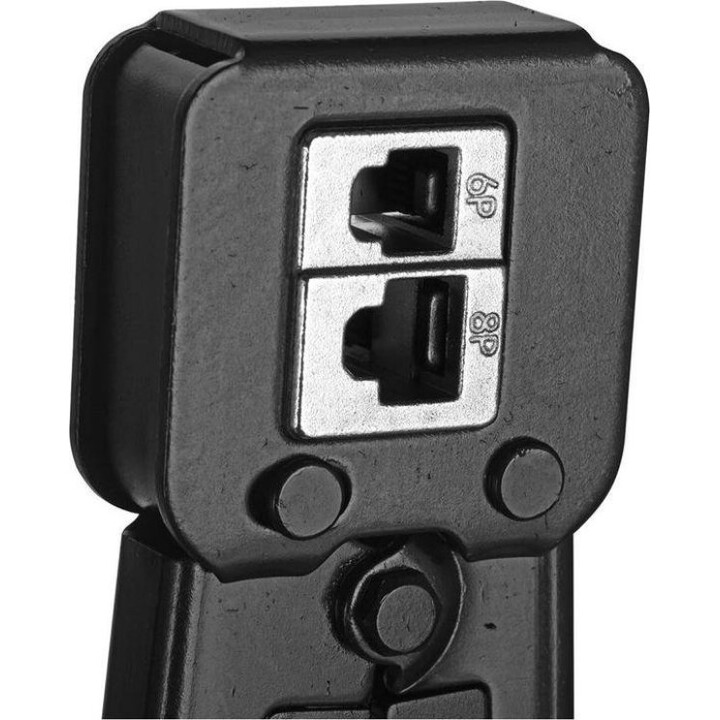 Alantec NI040, Outil de sertissage professionnel, Outil de pressage de connecteurs de réseau, Noir/Rouge