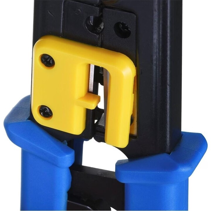 Alantec NI040, Outil de sertissage professionnel, Outil de pressage de connecteurs de réseau, Noir/Rouge