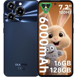 Oukitel C69, 4GB 128GB, 7.2 HD+, 6000mAh, Negro