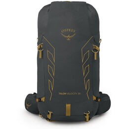 Osprey Talon Velocity 30 Dark Charcoal Tumbleweed Gelb L/XL Technische Fast-Hiking Rucksack Einheit