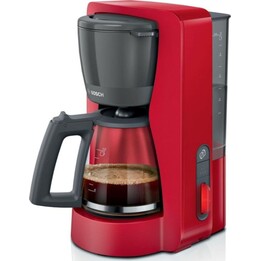 Cafetera de filtro Bosch TKA3M134 1,4 L 1200 W función mantener caliente roja