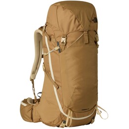 The North Face Terra 55 Utility Brown Khaki Stone Zaino tecnico da escursionismo 55 Litri Unità di sospensione OPTIFIT