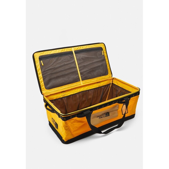 The North Face Base Camp Gear Box L Summit Gold/TNF Black 90L Technical Storage Container Metallrahmen Einheit