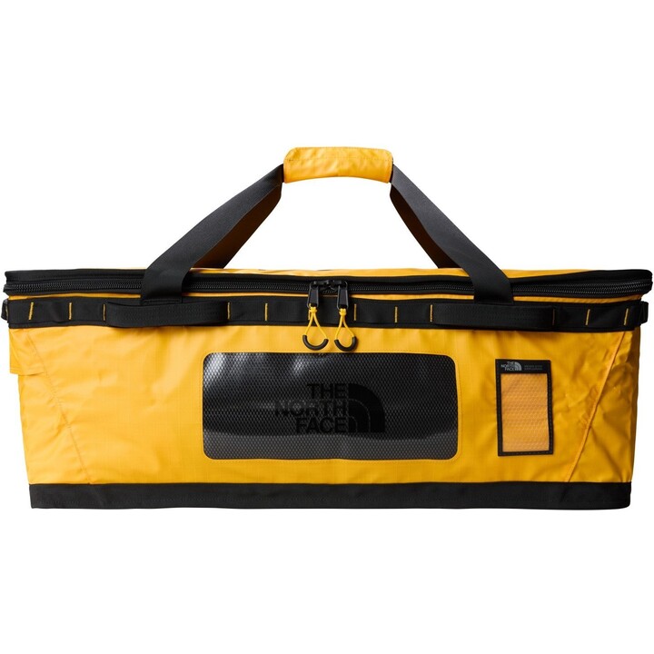 The North Face Base Camp Gear Box L Summit Gold/TNF Black 90L Technical Storage Container Metallrahmen Einheit