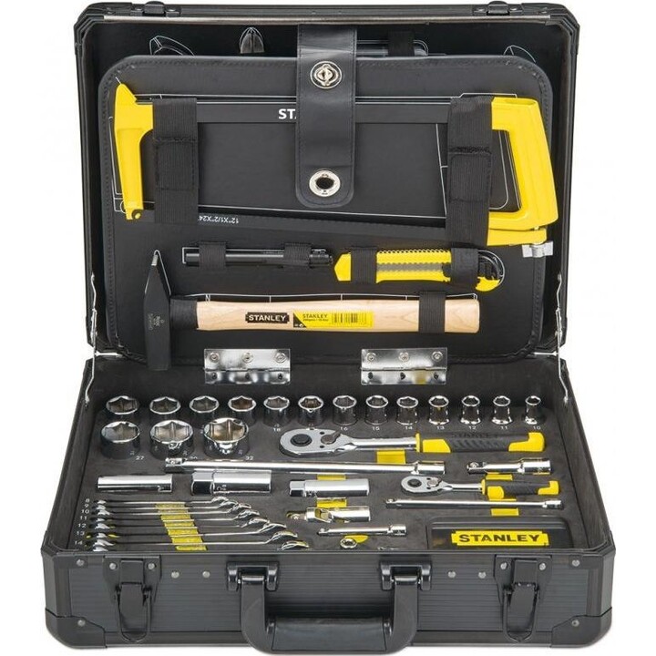 Stanley 98109STMT-1, Conjunto de ferramentas mecânicas 142 peças, estojo profissional durável, preto