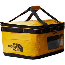 The North Face Base Camp Gear Box M Summit Gold/TNF Black 65L Contenitore tecnico di stoccaggio Unità telaio in metallo