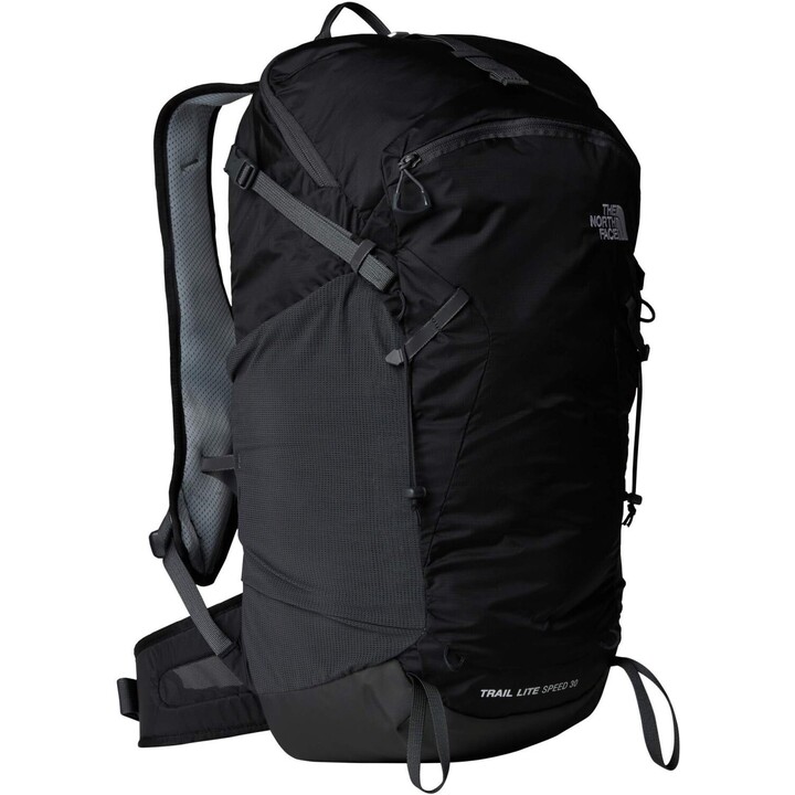 The North Face Trail Lite Speed 30 TNF Schwarz Asphalt Grau Technische Fast-Hiking Rucksack 30 Liter NextVent Einheit