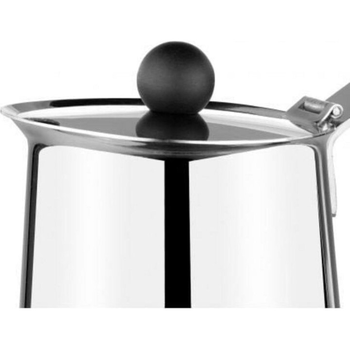 Monix Eterna M630006 Máquina de café italiana manual, 6 chávenas, aço inoxidável, compatível com indução