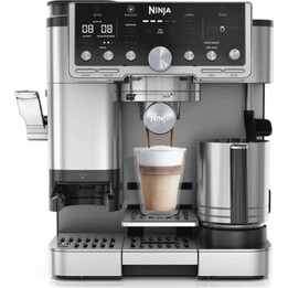 Ninja ES701EU semi-automatic coffee machine, 2 liters, 14 bars, with integrated grinder and milk frother