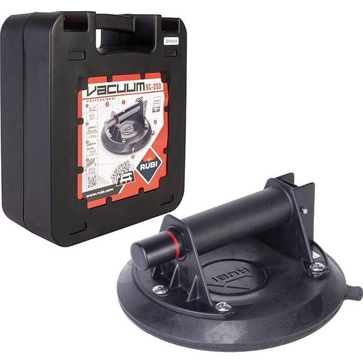 Rubi 18919, Ventosa de Bomba 200mm para Azulejos, Borracha de Alta Resistência, Cinzento