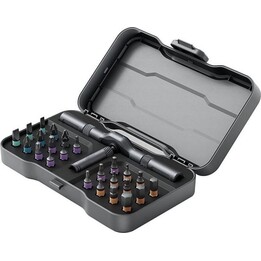 MOVA MRSH01, Ratcheting Screwdriver Kit with Interchangeable Bits, Manual Tool, Black