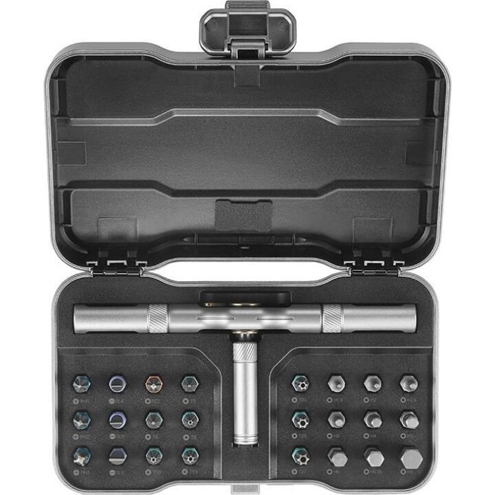 MOVA MRSH01, Juego de destornilladores de carraca con puntas intercambiables, Herramienta manual, Negro