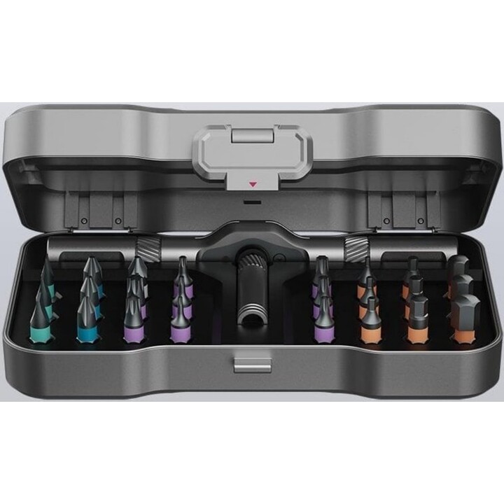 MOVA MRSH01, Juego de destornilladores de carraca con puntas intercambiables, Herramienta manual, Negro