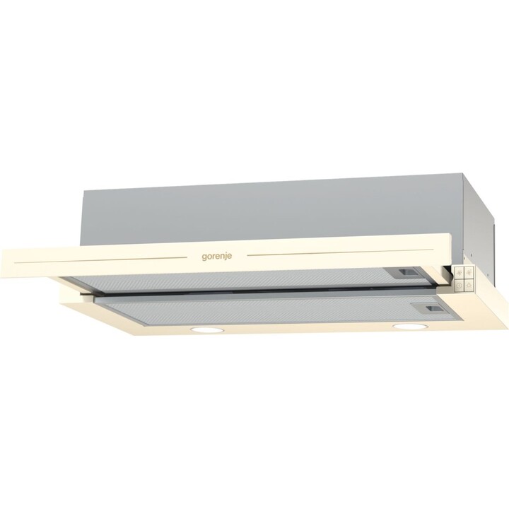 Gorenje BHP62CLI campana Semintegrada (extraíble) Marfil 435 m³/h