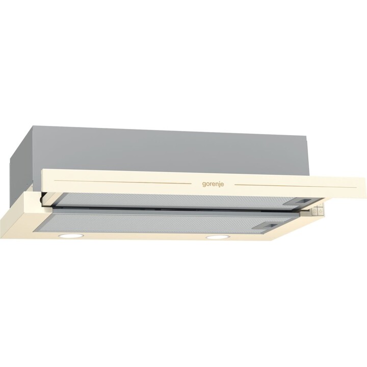 Gorenje BHP62CLI campana Semintegrada (extraíble) Marfil 435 m³/h