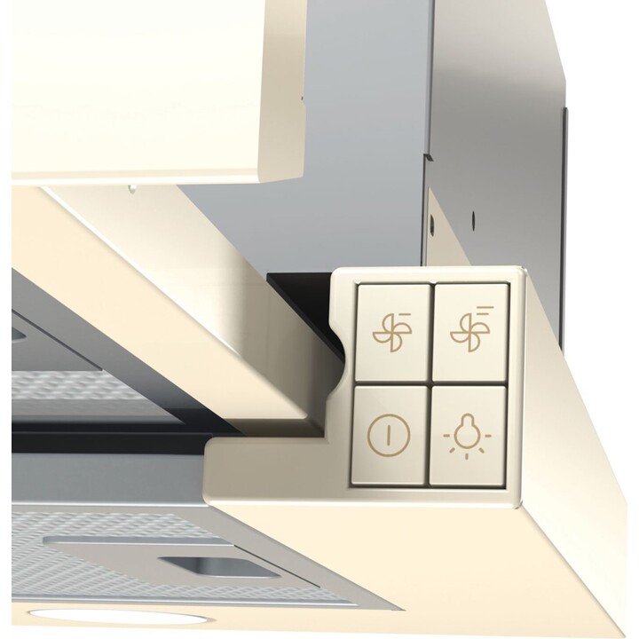 Gorenje BHP62CLI campana Semintegrada (extraíble) Marfil 435 m³/h