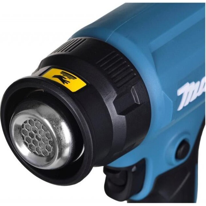 Makita DHG180ZJ, Pistola de aire caliente 18V LXT 550 °C, control de temperatura variable, verde azulado/negro
