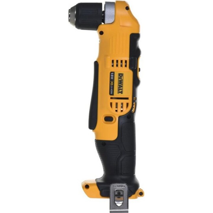 DeWALT DCD740NT-XJ, Taladro de ángulo recto 2000 RPM 1,3 kg, Diseño de espacio estrecho, Amarillo